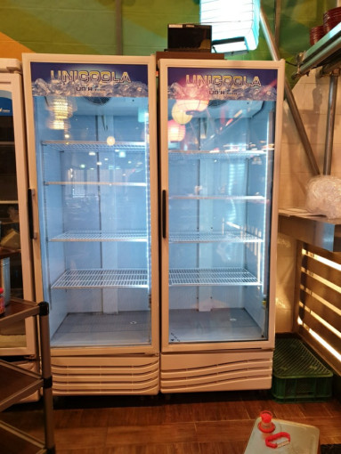 음료수 냉장고 밀키트 무인편의점 쇼케이스 화이트